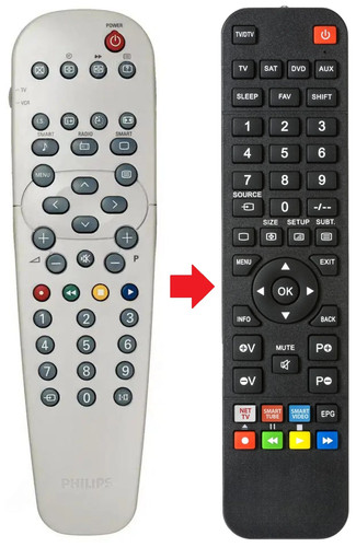 Telecomando adatto per - , philips