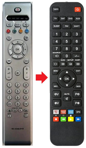 Telecomando adatto per philips - telecomando,