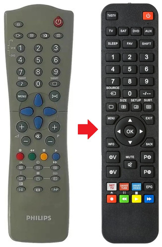 Telecomando adatto per - , philips