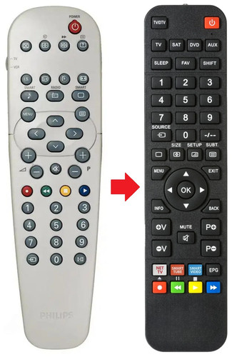 Telecomando adatto per philips - telecomando,